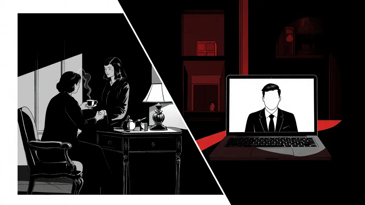 Online vs. osobní psychoterapie: průběh kontaktu a struktura sezení