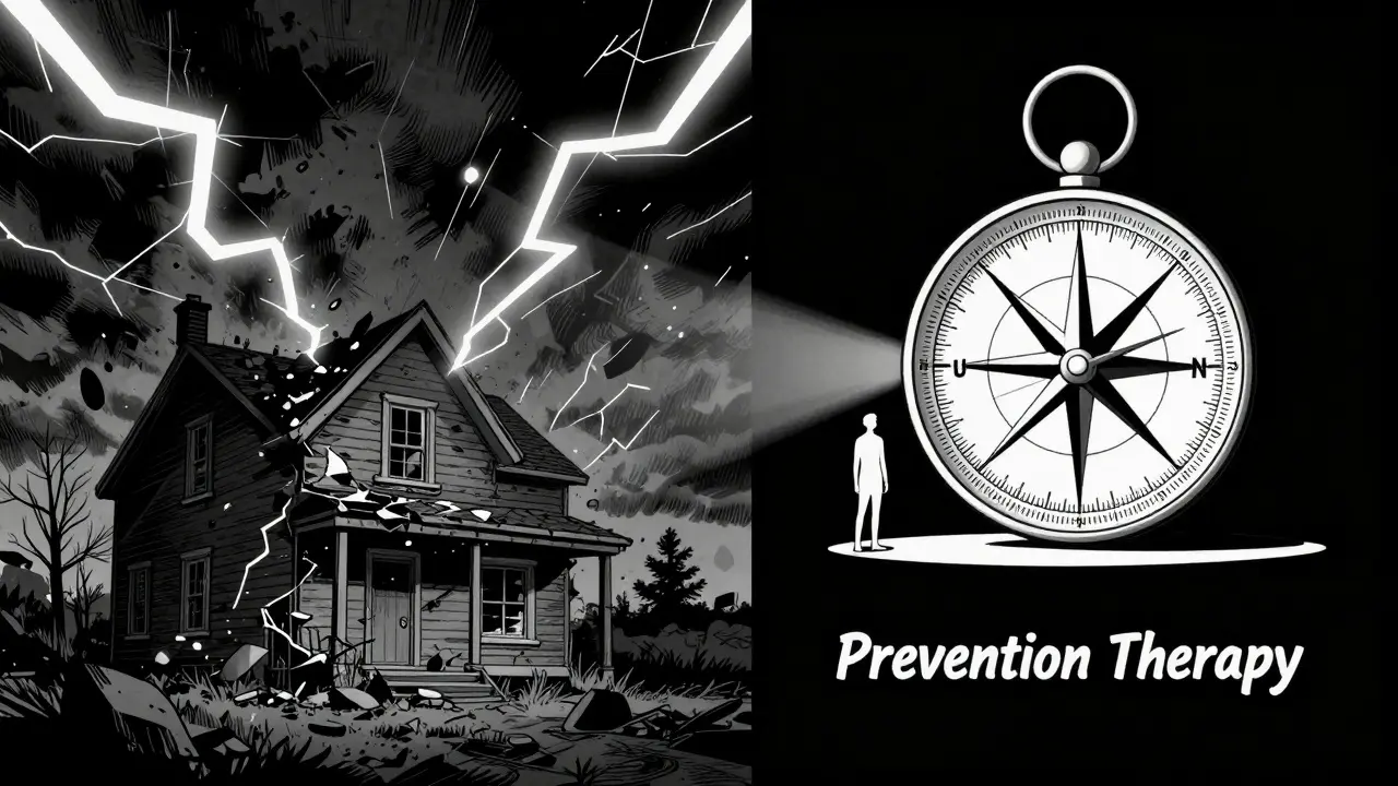 Kontrast mezi chaotickou krizí a stabilní prevencí vztahu