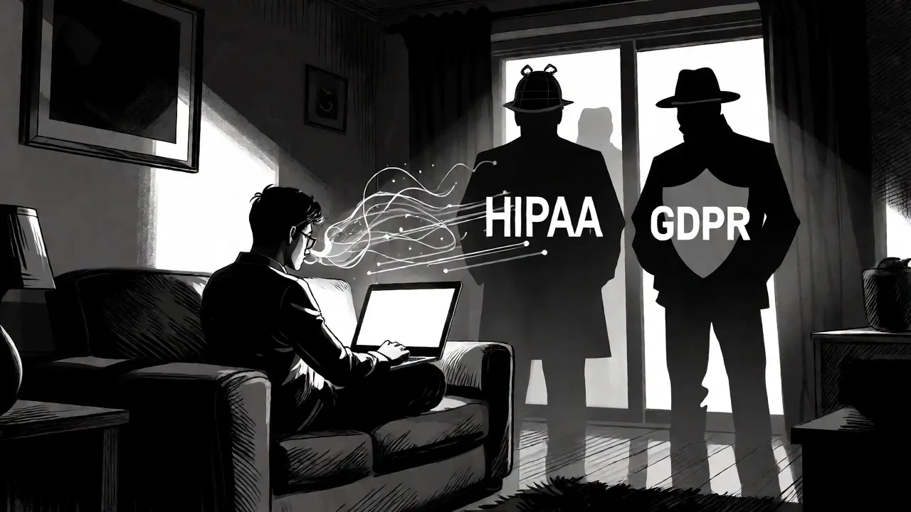 HIPAA a GDPR v online terapii: Jak jsou vaše data chráněna